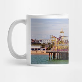 Clacton On Sea Pier And Beach Essex UK Mug